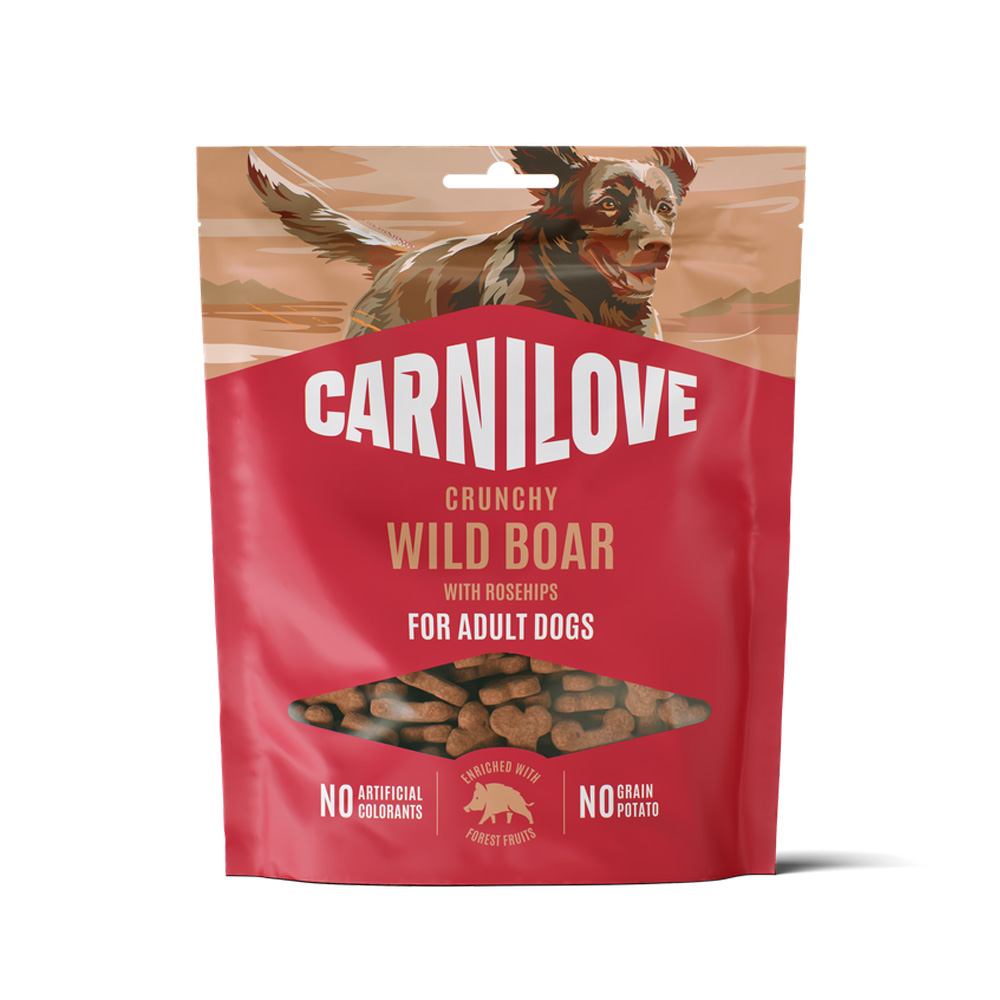 CARNILOVE SNACK DOG CRUNCHY chrupiące przysmaki dla psa zestaw 5x200g